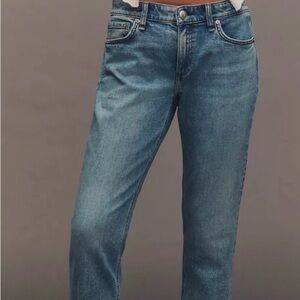 rag & bone Blue Straight Leg Jeans